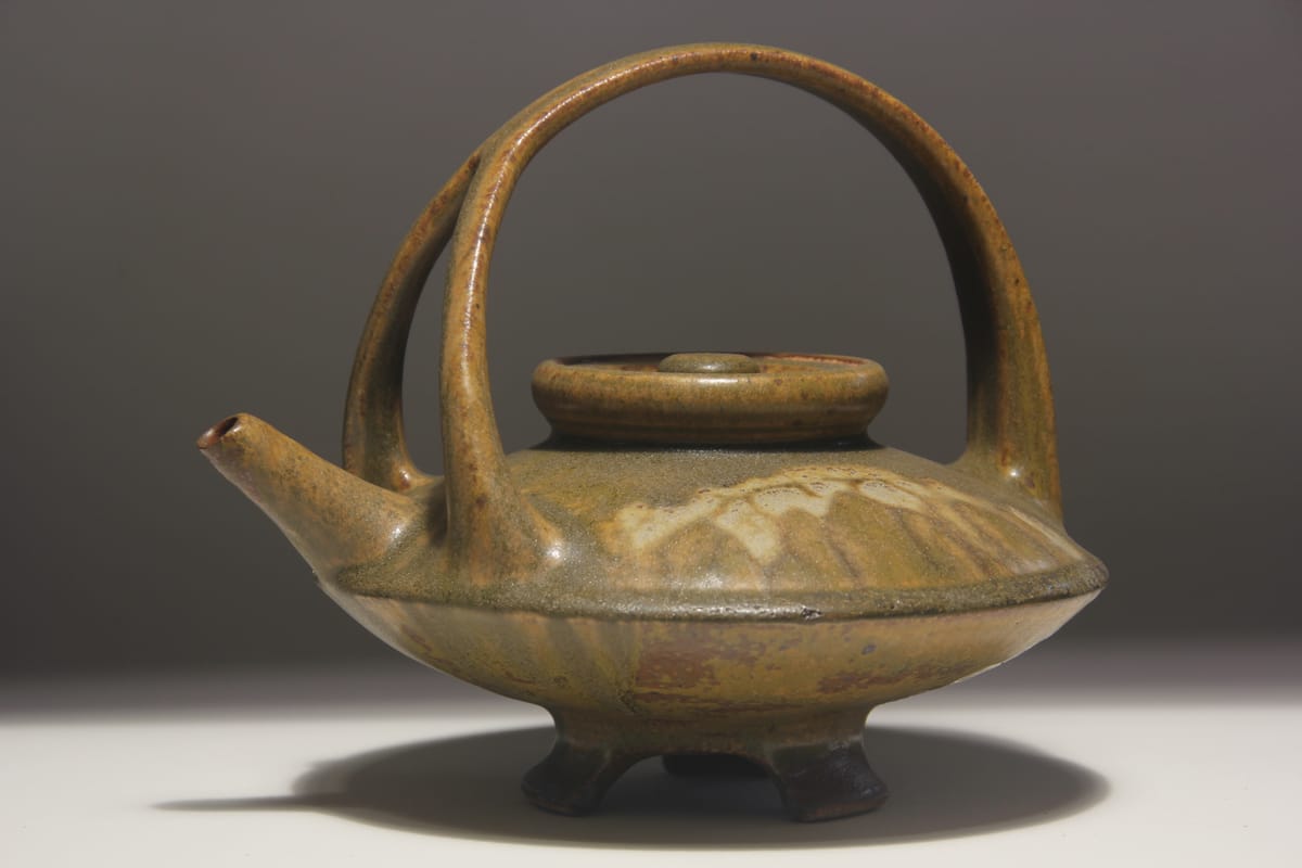 Teapot with Green Glaze